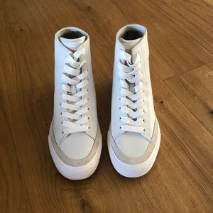 Rag & Bone High Top - White Leather